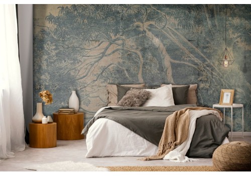 Forest nature vintage illustration wallpaper-0292