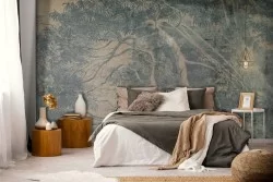 Forest nature vintage illustration wallpaper-0292
