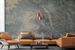 Forest nature vintage illustration wallpaper-0292