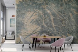 Forest nature vintage illustration wallpaper-0292