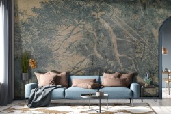 Forest nature vintage illustration wallpaper-0292