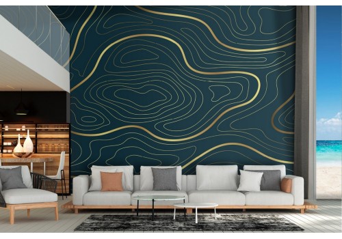 Carta da Parati righe concentriche design moderno luxury