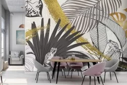Tropical Leaves Nature Design Luxury Wallpaper-0313