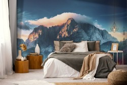 Mountain wallpaper with forest landscape-0319