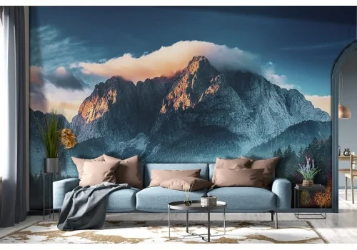 Mountain wallpaper with forest landscape-0319