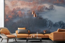 Carta da Parati Montagna alberi natura paesaggio-0328