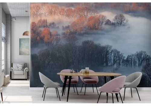 Mountain Trees Nature Landscape Wallpaper-0328 2