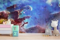 Carta da Parati galassia universo illustrazione bambini