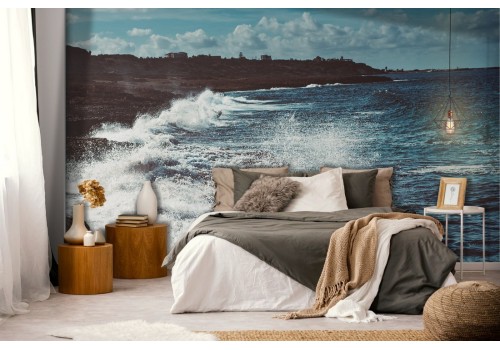 Wallpaper Sea Waves Beach Landscape-0334 2