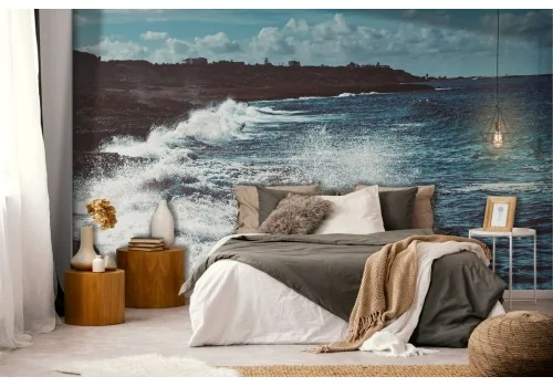 Wallpaper Sea Waves Beach Landscape-0334 2