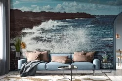 Carta da Parati Onde mare spiaggia paesaggio-0334