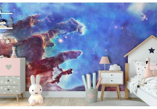 Galaxy universe illustration wallpaper for children 2