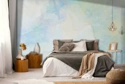 Blue Abstract Wallpaper Decoration-0336
