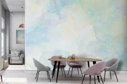 Blue Abstract Wallpaper Decoration-0336