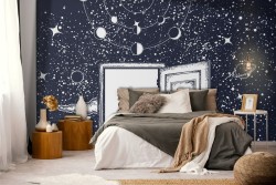 Wallpaper door in the space sky children-0348