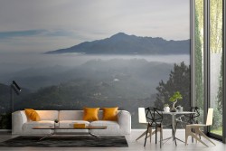 Carta da Parati foreste in montagna paesaggio