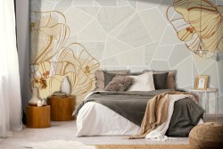 Floral Wallpaper refined vintage design-0369