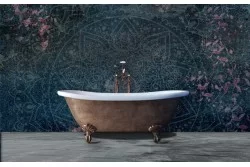 Vintage oriental mandala blue wallpaper and wall stickers