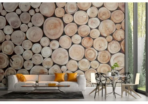 Cut wood wallpaper 2