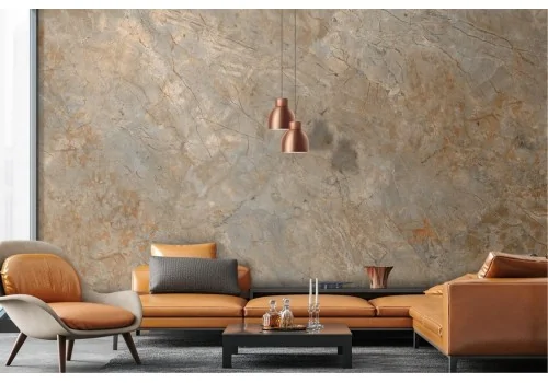 Anthracite gold marble concrete wallpaper 2