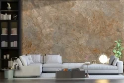 Anthracite gold marble wallpaper