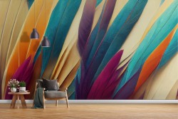 Artistic wallpaper colored pens