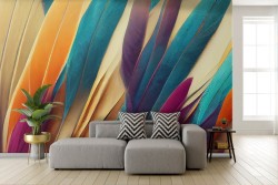 Artistic Adhesive Wallpaper Colored Pens