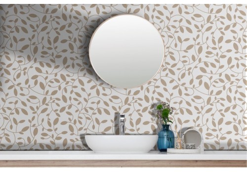 Floral wallpaper gold leaves 2