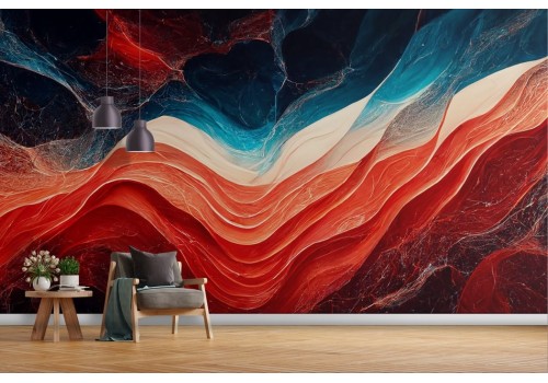 Colorful Abstract Waves Wallpaper