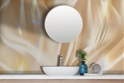 Carta da Parati Adesiva Luxury petali oro astratti