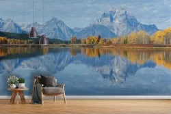 Blue Mountain and Lake Wallpaper