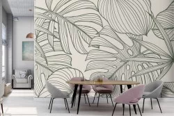 Carta da Parati Foglie Tropicali