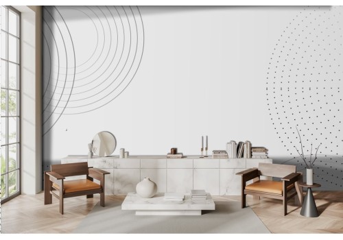 Minimal Geometric Circles Wallpaper