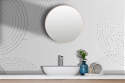 Adhesive Wallpaper Minimal Geometric Circles