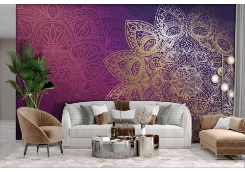 Relaxing Purple Mandala Wallpaper 2