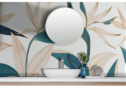 Wallpaper Stylized Leaves Petals 2