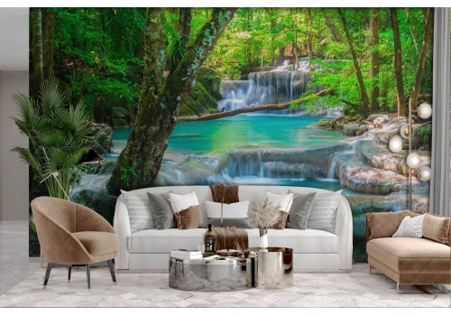 Carta da parati Fiume nel Bosco 2