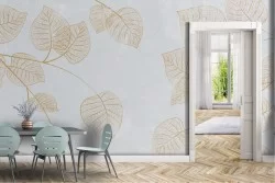 Gold Leaves Wallpaper