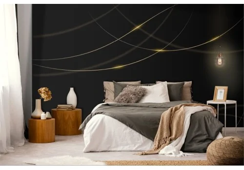 Luxury Total Black Abstract Wallpaper 2