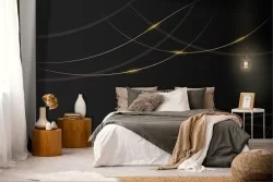 Adhesive Wallpaper Luxury Total Black Abstract