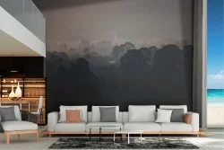 Carta da Parati foresta paesaggio notturno