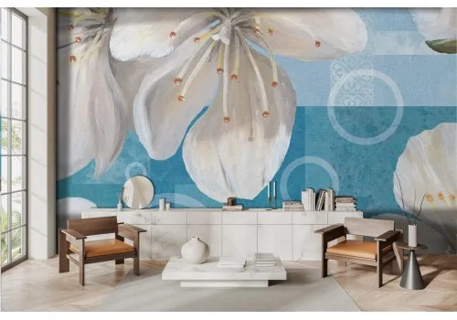 Artistic Wallpaper Floral Painting -a39
