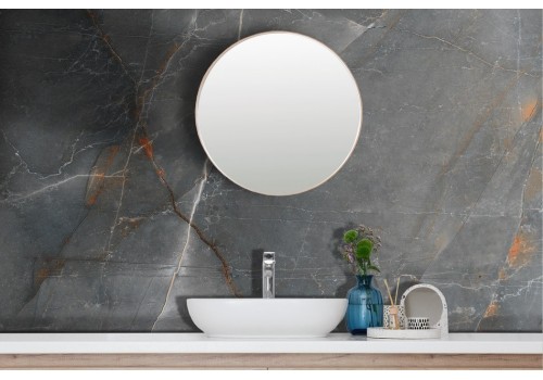 Marble Wallpaper White Ochre Veins 2