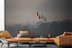 Carta da Parati foresta paesaggio notturno