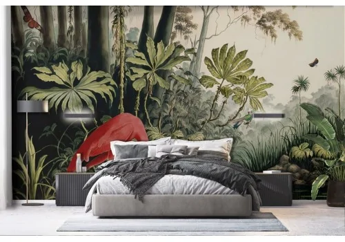 Vintage Flamingo Nature Wallpaper -a42