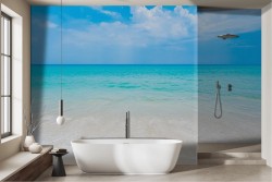 Carta da parati Caraibica Spiaggia deserta