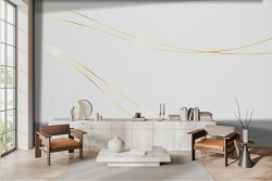 Luxury Gold Lines Wallpaper