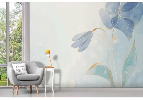Watercolor Paintings Wallpaper with flower 2