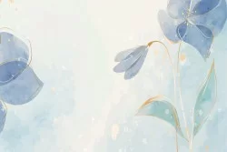 Watercolor Painted Flower Wallpaper