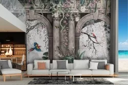 Tropical Temple Wallpaper